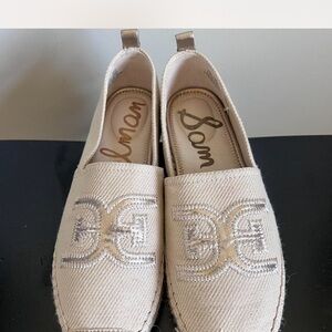Sam Edelman Beige Espadrille Loafers